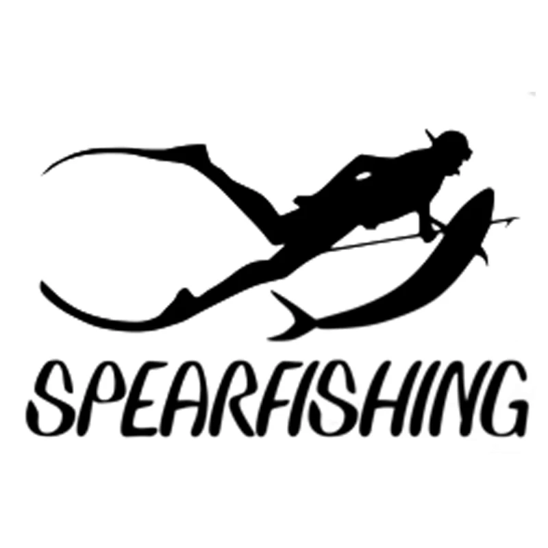 12.5cm*7cm Spearfishing Fashion Decor Fashion Stickers Decals Car Accessories Vinyl S4-0217