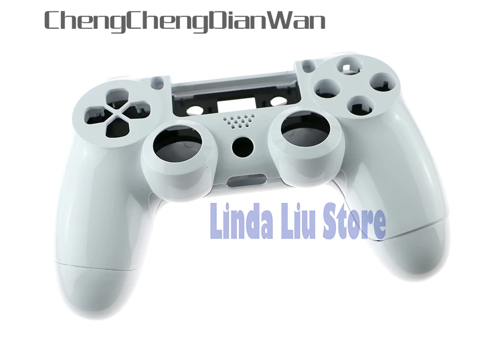 PS4 이전 버전 무선 컨트롤러 수리 부품 용 버튼이있는 1set 플라스틱 전체 하우징 케이스 커버 셸 케이스
