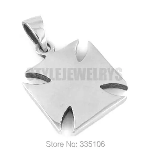 Classic Army Iron Cross Pendant Stainless Steel Jewelry Biker Mens Pendant SWP0156A