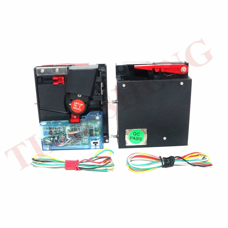 2Pcs/Lot Drop Type vertical type CPU comparison electronic token coin validator acceptor for coin operated vending machine