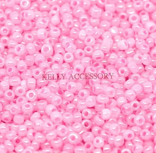 

Wholesale Cheap Pink Pearly Glass Seed Beads Round Loose Spacer Bead 2mm 200g Jewelry Findings Charm Accessories For DIY