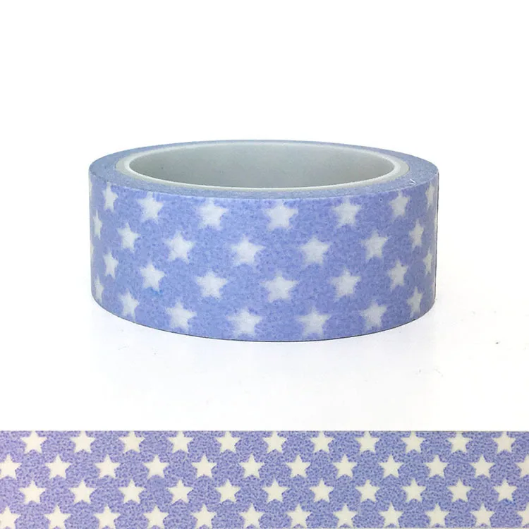 

20pcs/set Washi Adhesive Tape Cute Kawai Japanese Paper Tape for Children Gift Grey and Purple Stars