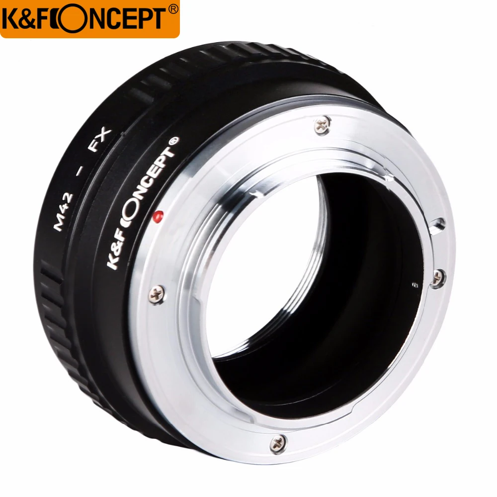 K&F CONCEPT M42-FX II DSLR Camera Lens Mount Adapter for M42 Screw Mount Lens to for Fujifilm FX Lens X-series Microless camera