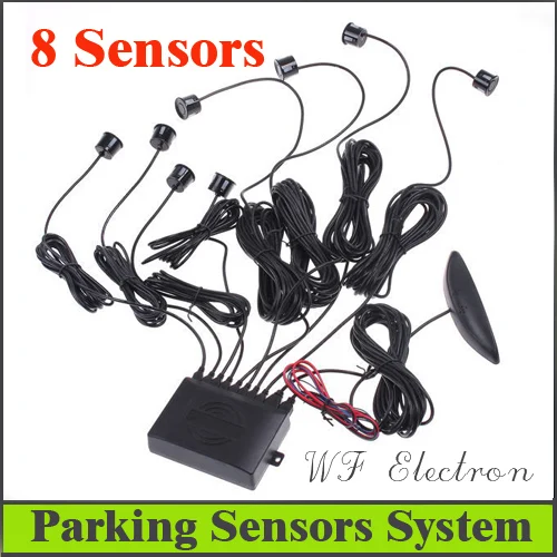 

Factory Selling Hot sale Car LED Display 8 Sensors Kit Reversing Parking Radar Buzzer System,free shipping Wholesale R5