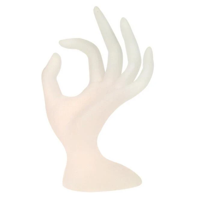 Hot Sale Ring Bracelet Necklace Watch Key Holder Rack Silicone OK Style Jewelry Display Stand 4 Colors Hand Finger Shape Display