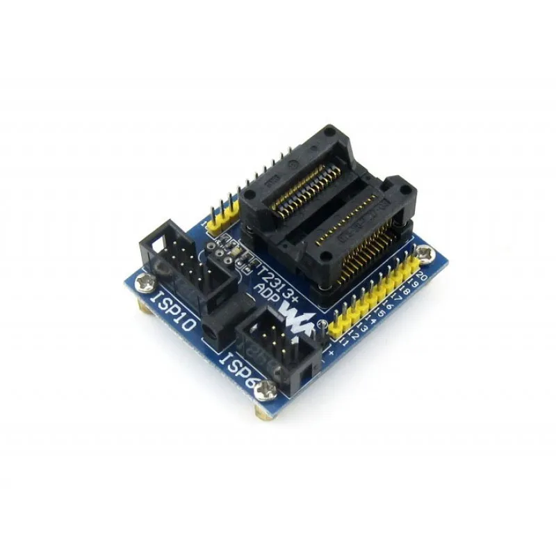 

T2313+ ADP # ATtiny2313 AT89S2051 AT89S4051 SOIC20 (300 mil) AVR Programming Adapter Test Socket