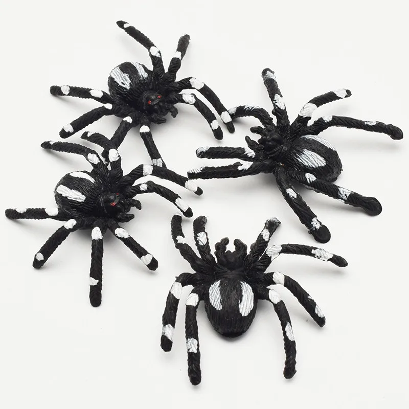 Simulação de insetos artificiais de pvc, insetos falsos de plástico para festa de halloween, brinquedos de decoração, jogo de festa, adereços de vestir, com 10 peças