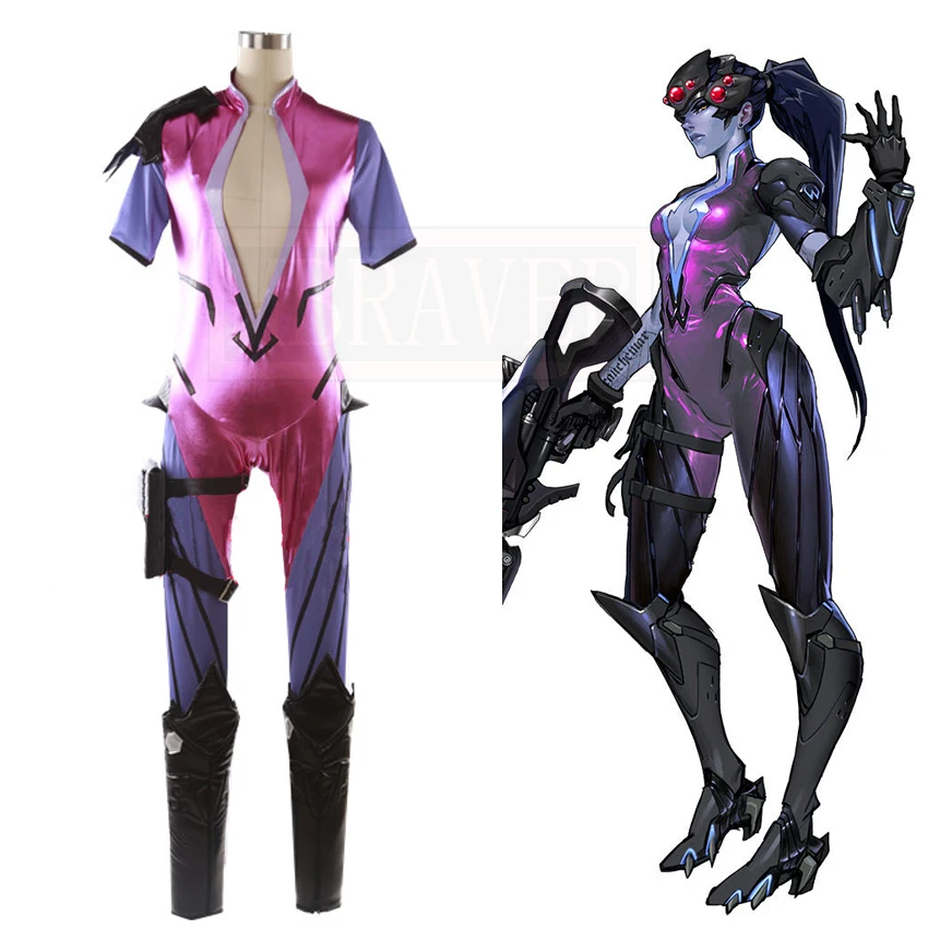 

OW cosplay Amelie Lacroix Widowmaker Cosplay Costume Halloween Costumes Customized Free Shipping