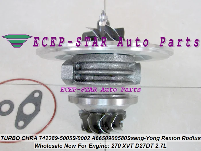 Cartucho Turbo CHRA GT2056S 742289 742289-5003S A6650901780 A6640900580 742289-0001 para Ssang-Yong Rexton Rodius 270 XVT D27DT
