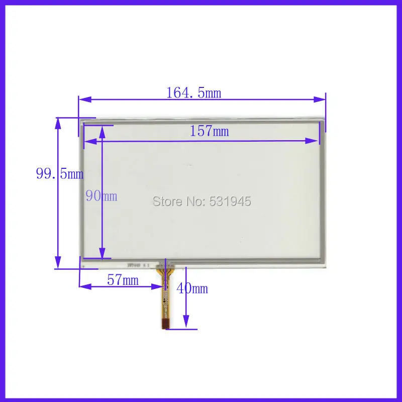 

7-дюймовый сенсорный экран zhiyusun16,5 мм * 99,5 мм для 7 GPS, стекло 164,5*99,5 для tble совместимый XWT449 для soling gps Touch 8 line