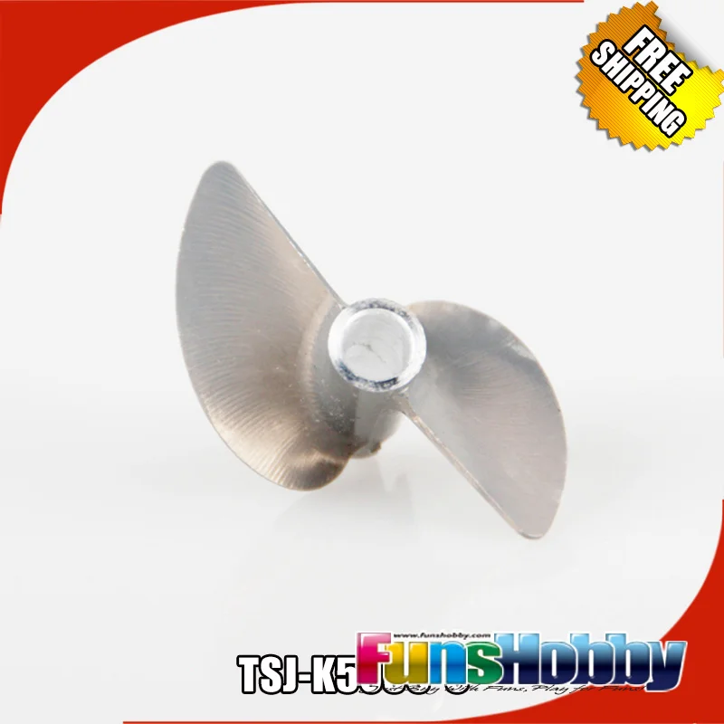 Tenshock 7075-T6 CNC Prop 2 Blade Al Drive Dog Right  3/16 INCH Propeller For RC Boat