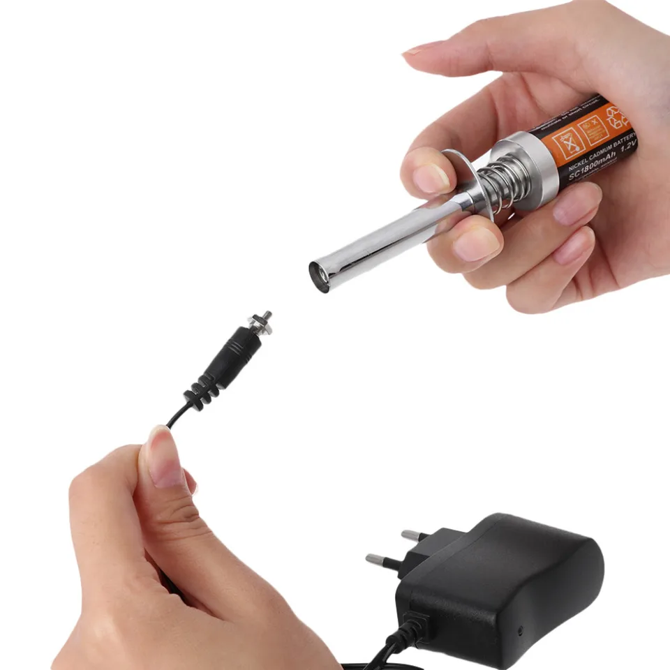 Cargador USB Para Bujía De Precalentamiento RC Nitro – Batería Ni-Cd 1.2V 3600 MAh Recargable, Ideal Para Motores Nitro 1/8 Y 1/10
