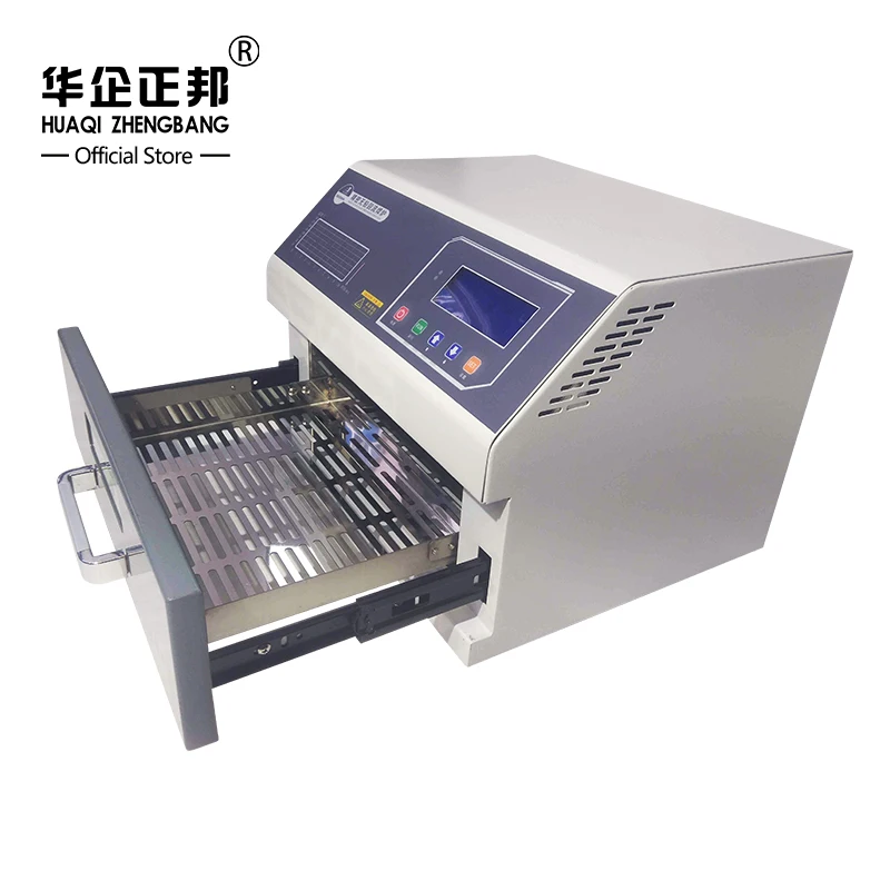 

2400W Infrared IC Hot Air Heating Reflow Soldering Machine 35x30cm SMT Drawer Rework Station Reflow Oven For Pcb Reflow Heating