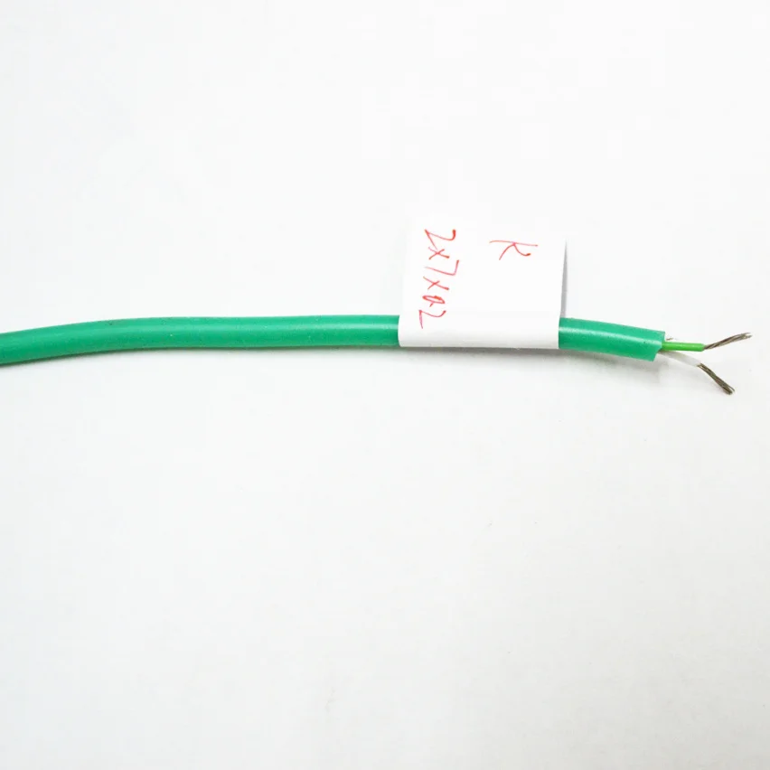 5M 2*7*0.2 Thermocouple K Type Silicone Compensation Conductor Multistrand Two Core Temperature Line Temperature Sensor K type