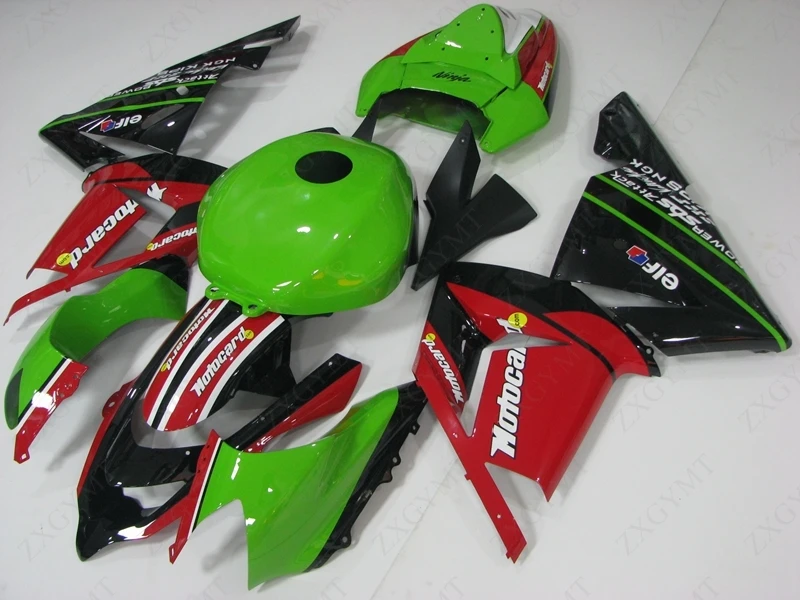 Bodywork for Kawasaki ZX10r 2004 - 2005 Green Black Red Fairings Ninja ZX 10r 05 Fairing for Kawasaki ZX10r 04