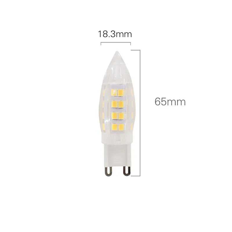 10pcs G9 led 220V lamp light bulb 4W leds Lampadas lampara bombillas ampoule 51LED 2835 SMD Replace 30W 35W Halogen Lamp