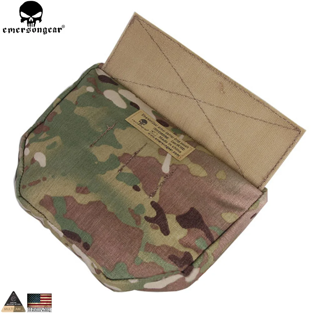 EMERSONGEAR Armor Carrier Drop Pouch AVS JPC CPC Plate Carrier Pouch Camouflage MOLLE Waist Bag Emerson EM9283 Multi-camo