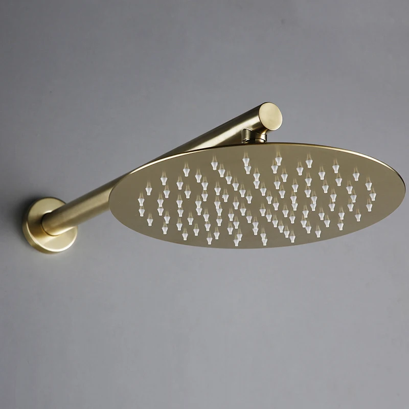 Imagem -03 - Mistura de Controle Termostática Torneira do Banheiro Escovado Conjunto Chuveiro Ouro Dial Way Válvula Desviador Smesiteli Rainshwoer