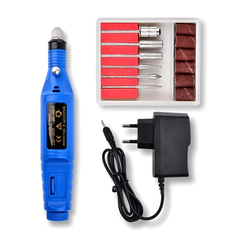 Professional Nail Grinding Electric Drill Machine equipment 18000RPM Nail File Manicure Pedicure Dental Nail Tool Polishing Kit