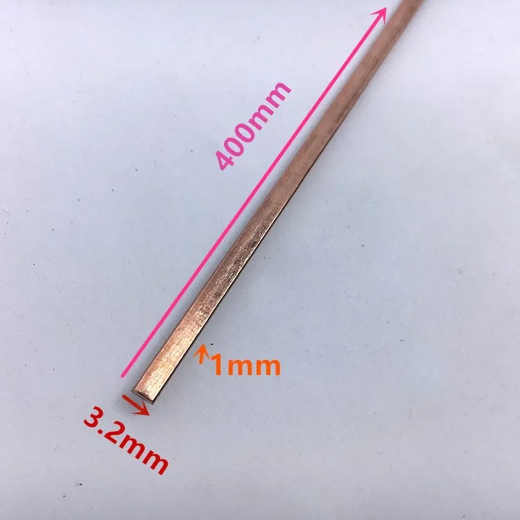 BCuP-2 Copper Brazing Rods 3.2x1x400mm 50pcs for Copper Based Gas Braze Welding Repairing