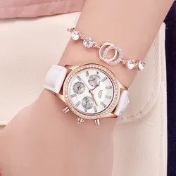 Relogio feminino Women Watches LIGE Luxury Brand Girl Quartz Watch Casual Leather Ladies Dress Watches Women Clock Montre Femme