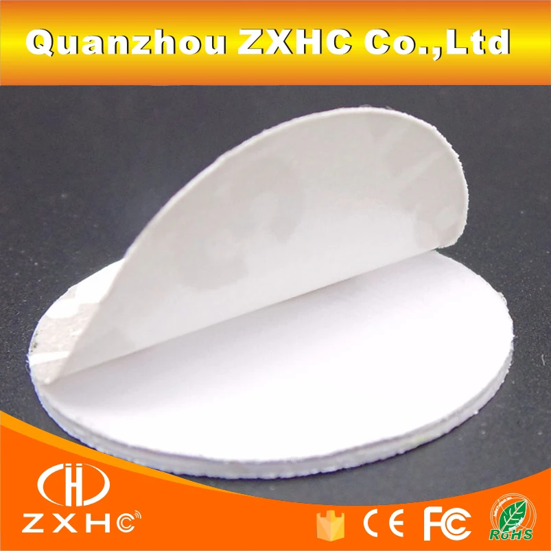 (10PCS/LOT) T5577 25mm Round Shape Sticker Adhesive Card Programmable RFID 125khz Rewritable Smart Tags In Access Control