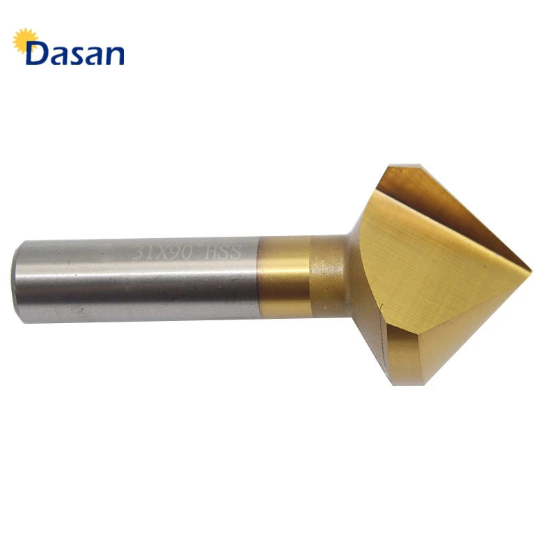 1pc 31mm HSS Charmfer Drill Bit Tool One Flute 90 Degree High Speed Steel Counstersink Drill Wood Working Tool