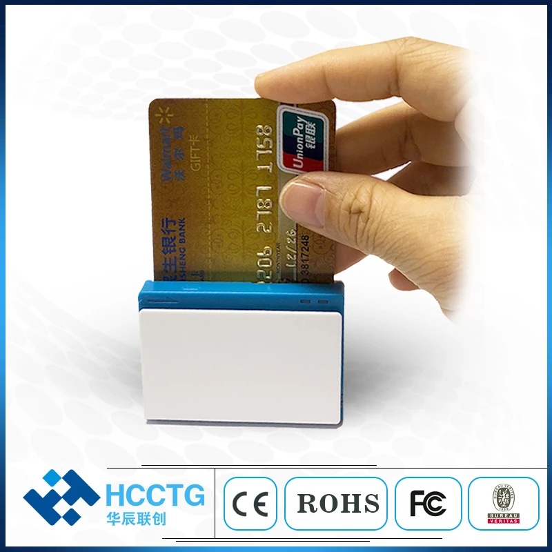 Wireless Mobile Chip+ MSR Track Mini Android&IOS  IC Card Swipe Reader Bluetooth MPOS Machine MPR100