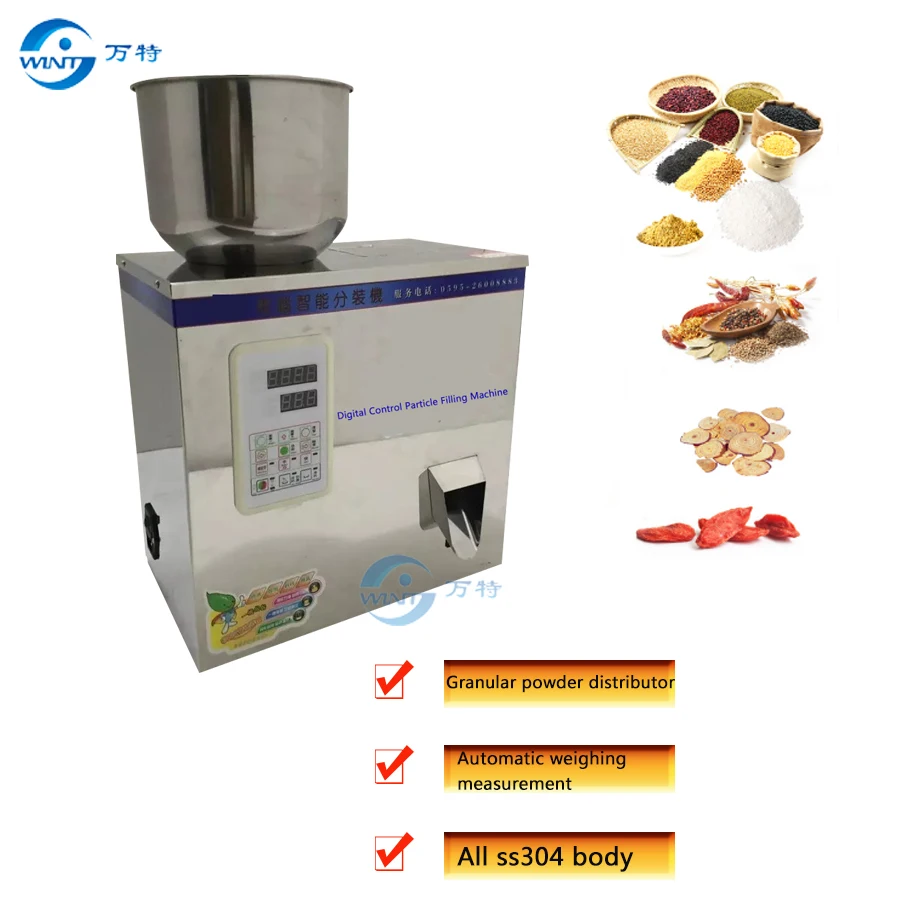 

Granules Filling Machine Coffee Spices Tea Weighing Machine Grain Medicine Seed Fruit Salt Packing Machine Powder Filler