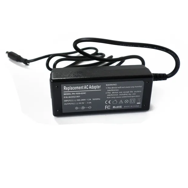 Carregador do portátil 65w adaptador ac carregador portatil cabo de alimentação para caderno hp probook 430 440 450 455 645 650 655 g1 g2