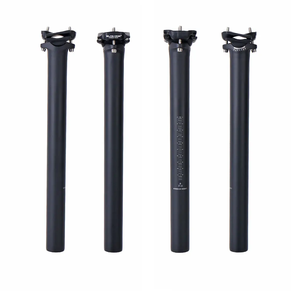 ELITA ONE Carbon  Seat Post Fibre MTB/Road Bike Seatpost 27.2/31.6mm Carbon Fiber Clip Can Protect The Saddle Carbon Rail