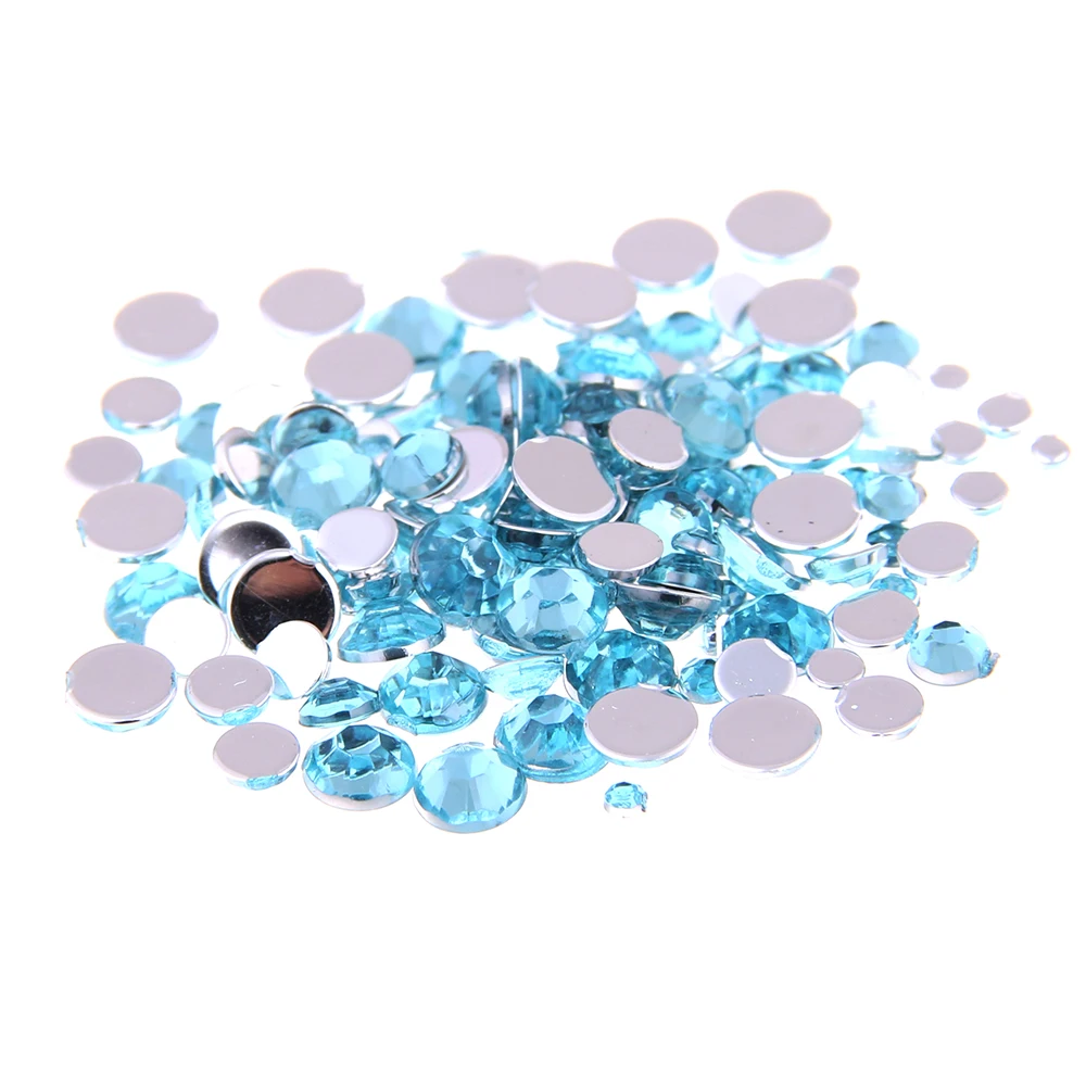 

2000pcs 6mm Super Glitter Rhinestones For Nail Art Decoration 3D Non HotFix Nail Art Decorations for Nail Art