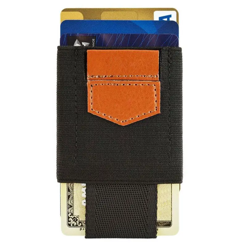 Tarjetero Hombre Minimalista Con RFID: Cartera De Cuero Carbono Para Tarjetas Y Monedas, Antirrobo Y Elegante (Unisex)
