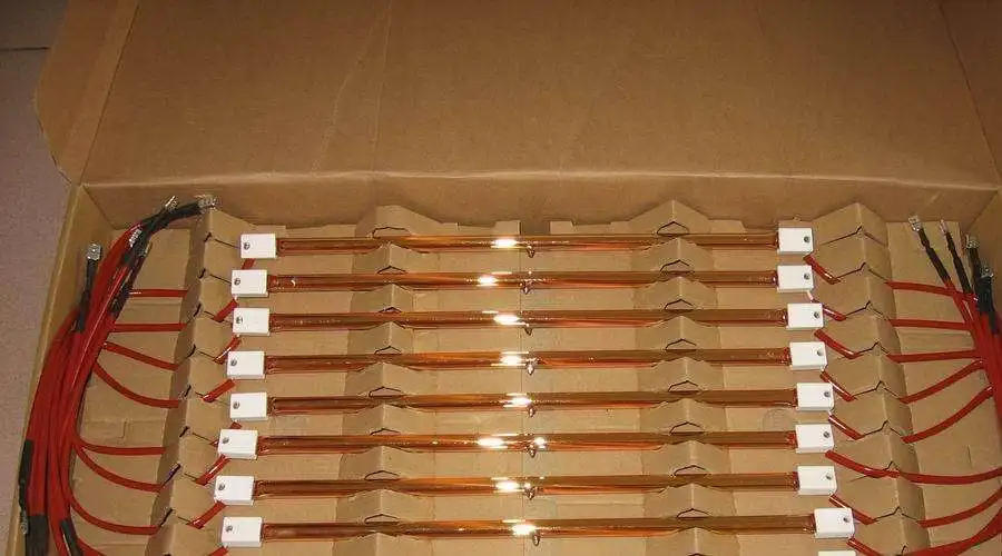 Twin Infrarood Korte Golf met Gouden Coating IR Kachels voor Plastic Lassen