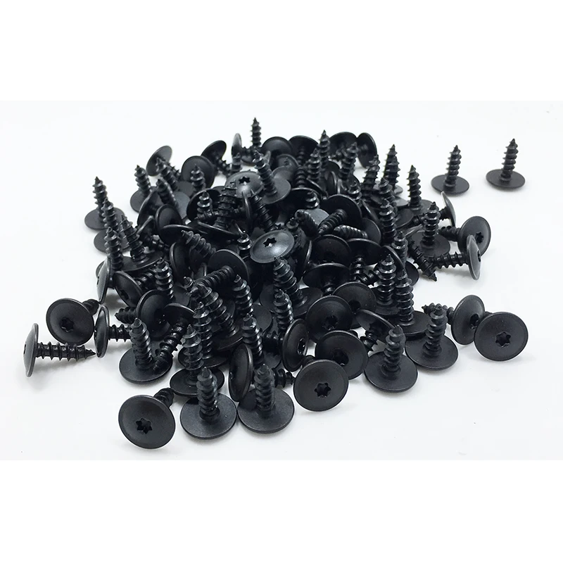 100 Pcs Car Splash Shield Door Clip Screw Nuts 5x16 For Tiguan Amarok Passat Eos CC Phaeton Beetle Jetta Golf Polo N90974701