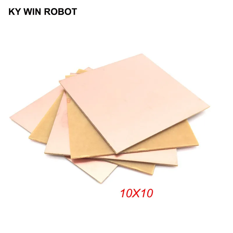 5pcs PF PCB Single Side Copper Clad plate DIY PCB Kit Laminate Circuit Board 10x10cm