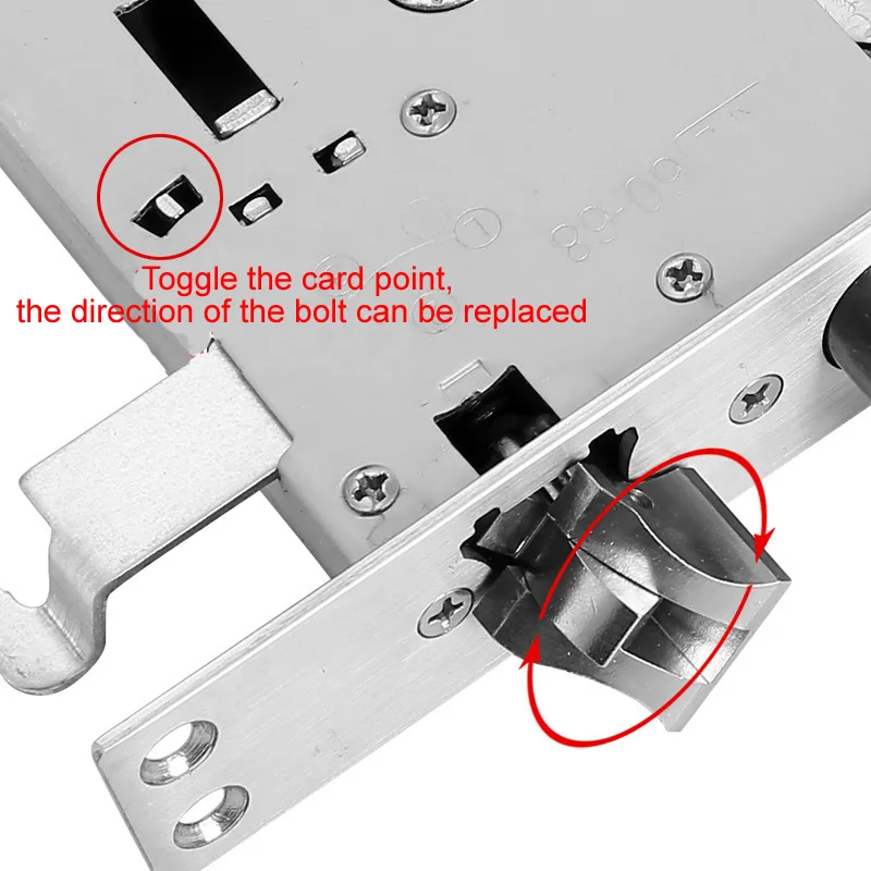 6068 Intelligent fingerprint lock body panel size 24*240 stainless steel body for Security door lock smart Lock