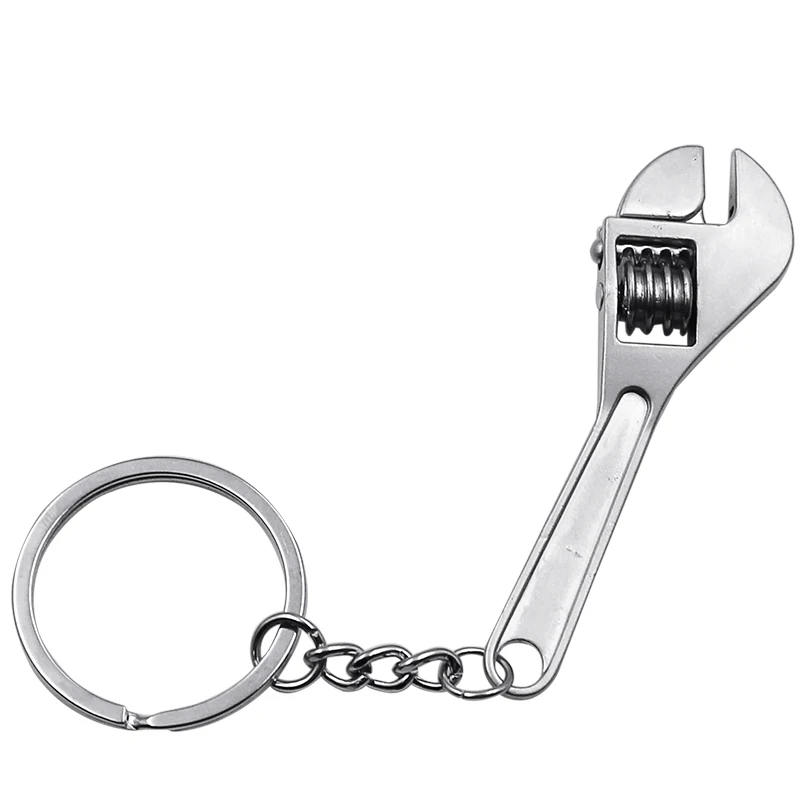 Mini Metallo Regolabile Strumento Chiave Chiave Chiave Anello Della Catena Portachiavi Regalo