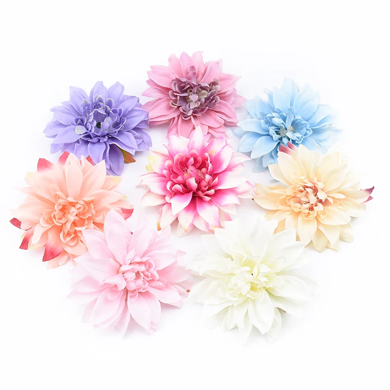 10CM jedwabny Gerbera akcesoria ślubne odprawy sztuczne ściana kwiatów księga gości dekoracyjne wianki z kwiatów sztuczne rośliny — zdjęcie 4