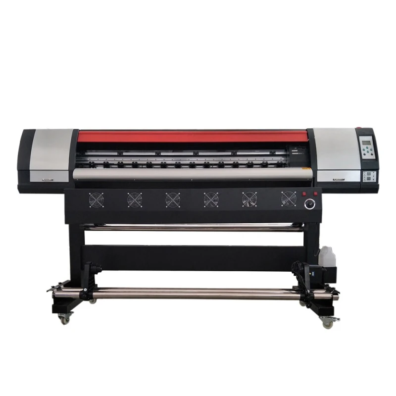 Vinyl Printer 1600mm Eco Solvent Printing Machine Single DX5 Printhead Digital 1440Dpi Inkjet Flex Printing Machine