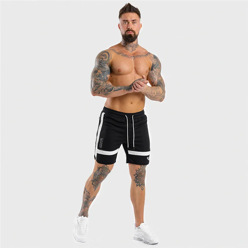 GITF Men Shorts Sport Training Shorts Men Running Shorts Mans Gym Fitness Joggers Sweatpants Jumper's Basketball Shorts Black