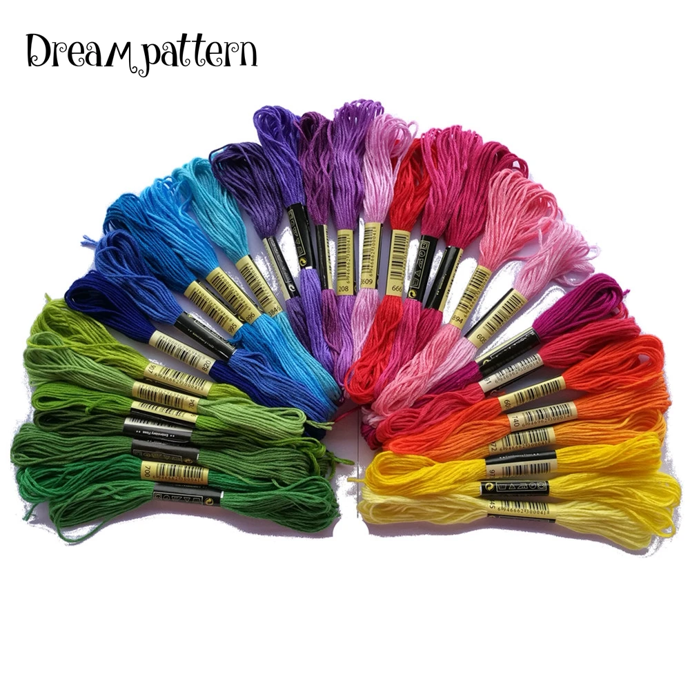 select my color 30pcs/lot cotton thread Chinese CXC thread DMC color cross stitch floss DIY handmade needlework embroidery