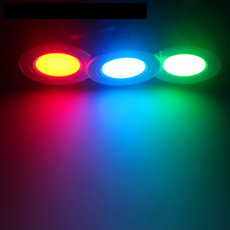 Spot lumineux LED encastrable aux couleurs changeantes pour le plafond, luminaire décoratif de plafond, idéal pour un couloir, 3/5/7/9W, ac 230v