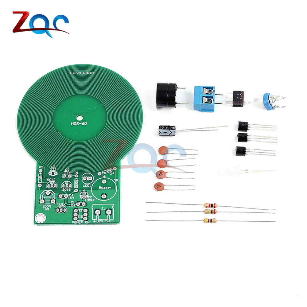 DIY Kit Metal Detector Kit Electronic Kit DC 3V-5V 60mm Non-contact Sensor Board Module Electronic Part Metal Detector DIY