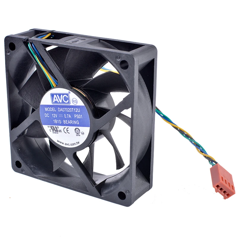 COOLING REVOLUTION DA07020T12U 70mm fan 7020 70x70x20mm 7cm 12V 0.70A Computer CPU 4-wire 4pin PWM air volume cooling fan