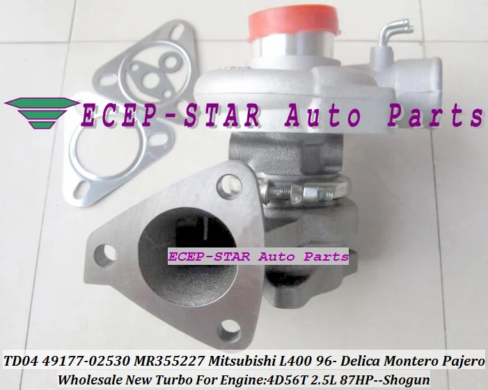 TD04 49177-02530 49177-02531 MD168053 MR355227 For Mitsubishi L400 1996- DELICA MONTERO PAJERO SHOGUN 4D56 W I/C 2.5L 87HP