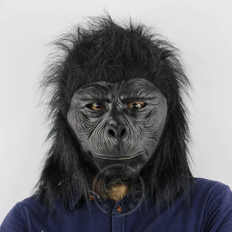 1Pcs Animal Gorilla Mask Halloween Fancy Dress Party Cosplay Halloween Costume Supplies Halloween