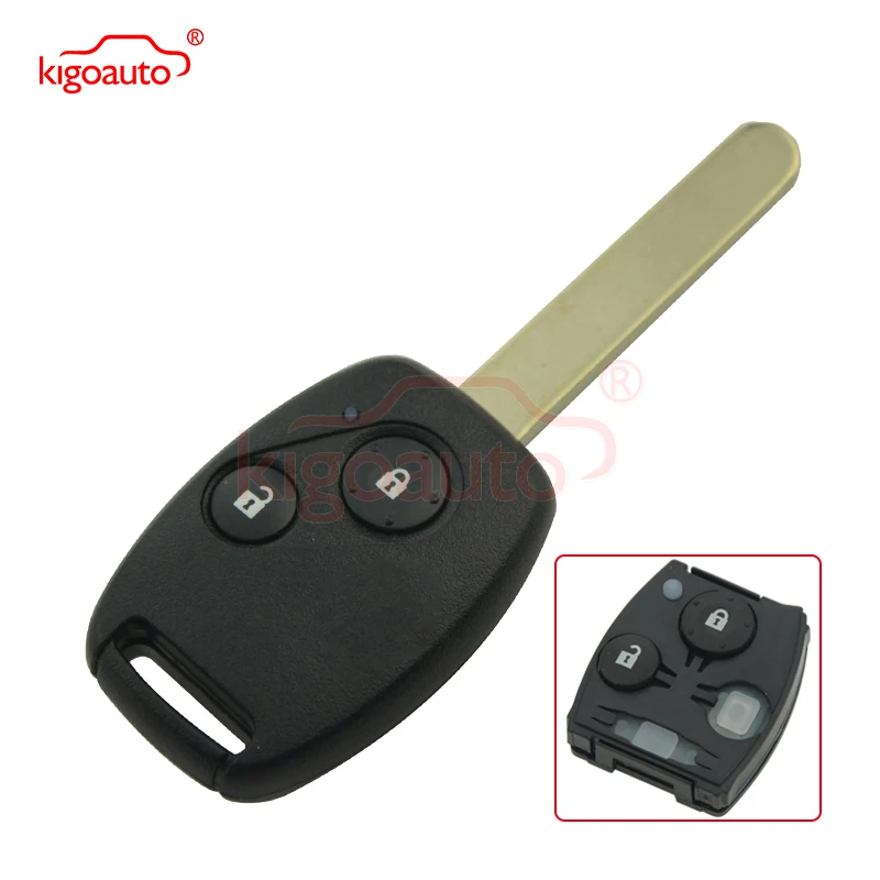 

KIGOAUTO Brand New Keyless Entry Remote Car Key 2 Button 434 Mhz HON66 With ID46 Chip For Honda Civic CRV Jazz HRV Free Shipping