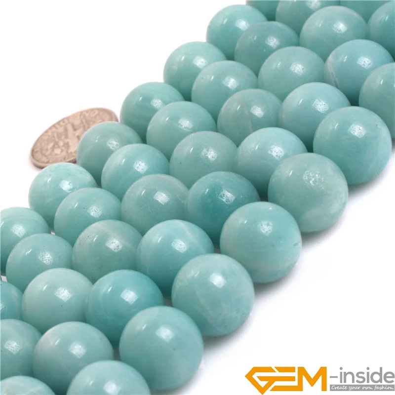 AAA Grade Blue Amazonite Stone Natural Stone Beads DIY Loose Bead For Jewelry Making  Strand 15 Inches Wholesale!