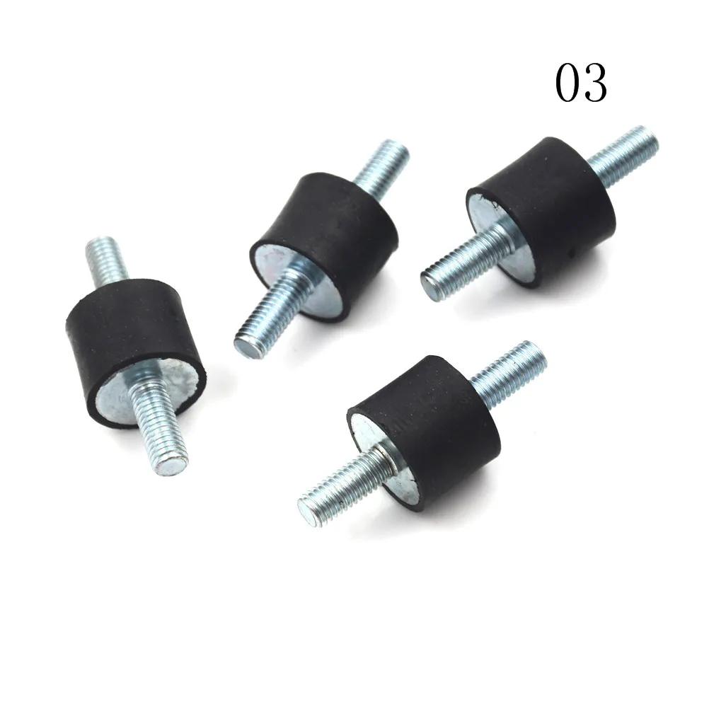 4pcs M4 M5 M6 M8 Anti Vibration Silentblock Boat Car Bobbin  Rubber Mounts Male Tools